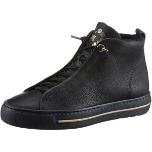 Paul Green Sneaker, High Top Sneaker, Schlupfboots mit goldfarbenen Details schwarz Größe 37