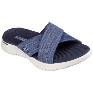 Skechers Pantolette »GO WALK FLEX SANDAL-BUTTERFLY BLISS«, Keilabsatz,... navy Größe 39