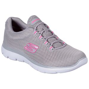 Skechers Slip-On Sneaker »SUMMITS«, Freizeitschuh, Halbschuh, Schlupfschuh... grau-pink Größe 35