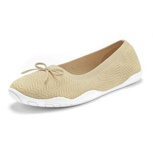 LASCANA Sneaker Ballerinas, mit flacher & flexibler Sohle, superleicht,... beige Größe 42