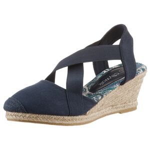 CITY WALK Sandalette, Sommerschuh, Sandale, Keilabsatz, mit Gummizug navy Größe 36