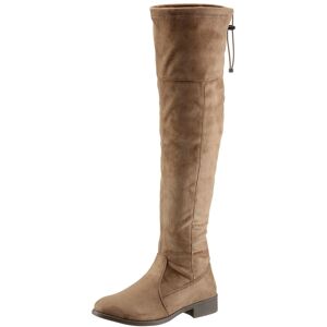 CITY WALK Overkneestiefel, in klassischer Form taupe Größe 38