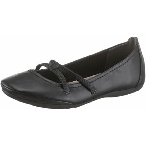 Tamaris Ballerina »Caterina«, Flats, Festtagsmode, Slipper mit Gummizugriemchen schwarz Größe 38 (5)