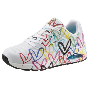 Skechers Wedgesneaker »UNO-SPREAD THE LOVE«, mit auffälligem Graffiti-Print,... weiss-bunt Größe 36