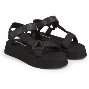 Calvin Klein Jeans Riemchensandale »SANDAL VELCRO WEBBING DC«, Sommerschuh,... schwarz Größe 40