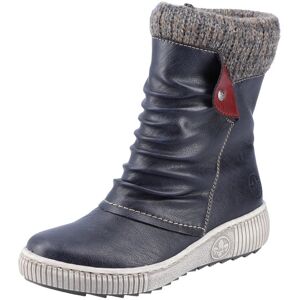 Rieker Winterboots, mit Strick-Schaftrand, slouchy Schaft dunkelblau Größe 39