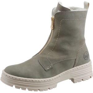 Rieker Winterstiefelette, mit kontrastfarbener Ziersteppung khaki Größe 38