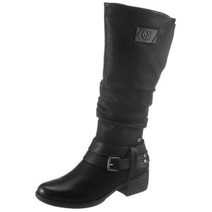 Rieker Winterstiefel, mit auffälliger Schnalle schwarz Größe 41 (7/7,5)