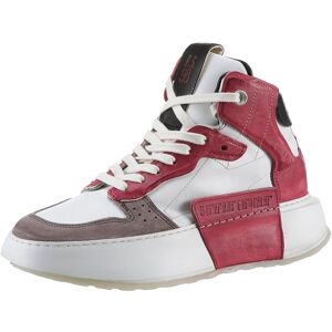 A.S.98 Plateausneaker »Hilfi«, Schnürschuh, High Top-Sneaker, Chunky Boot mit... weiss-taupe-rot Größe 41