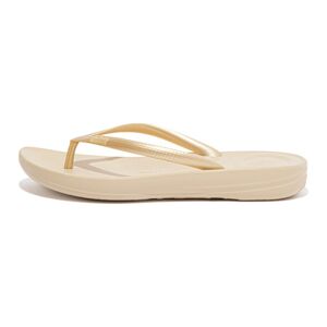 Fitflop Zehentrenner »IQUSHION ERGONOMIC FLIP-FLOPS«, Keilabsatz,... goldfarben Größe 40