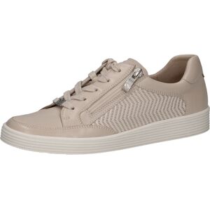 Caprice Sneaker, mit seitlichem Reissverschluss, Freizeitschuh, Halbschuh,... beige Größe 36