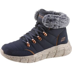 Skechers Winterboots »BOBS B FLEX -«, mit Fellimitat-Kragen navy Größe 41