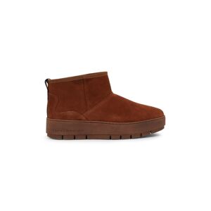 Tommy Hilfiger Winterstiefel »COOL SUEDE SNOWBOOT«, mit seitlicher Ziernaht cognac Größe 37