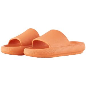 TOM TAILOR Damen Pantolette mit Plateau-Absatz, orange, Uni, Gr. 37