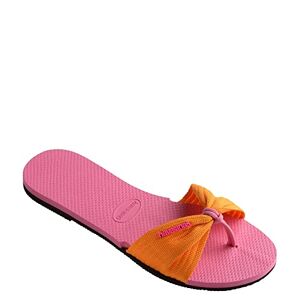 Havaianas Damen You Saint Tropez Basic Flache Sandale, Kristall/Rosa 39/40 EU