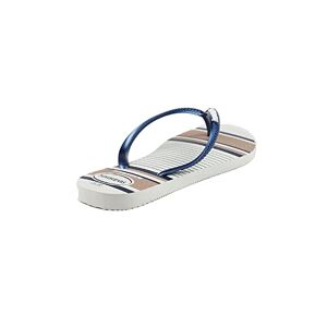 Havaianas Flip-Flops für Damen, schmal, nautisch, Weiß Marineblau, 33/34 EU