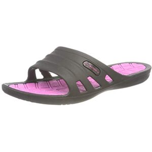 TECNOPRO Damen Badesandale Slide Shui, 36 Slingback Sandalen, Schwarz (Schwarz/Pink 000)