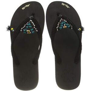 flip*flop Originals Triangle Damen Zehentrenner, Schwarz (black 0000), 37 EU