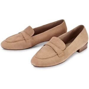 Tchibo - Loafer aus Veloursleder - Cognac - Gr.: 37 Kunststoff  37 female