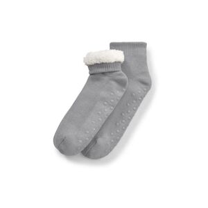 Tchibo - Hausschuh-Socken - Grau - Gr.: 36/37 Elastodien Grau 36/37 female