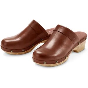 Tchibo - Leder-Clogs - Braun - Gr.: 42 Kunststoff  42 female