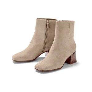 Tchibo - Stiefeletten aus Veloursleder - Taupe - Gr.: 39 Polyurethan  39 female