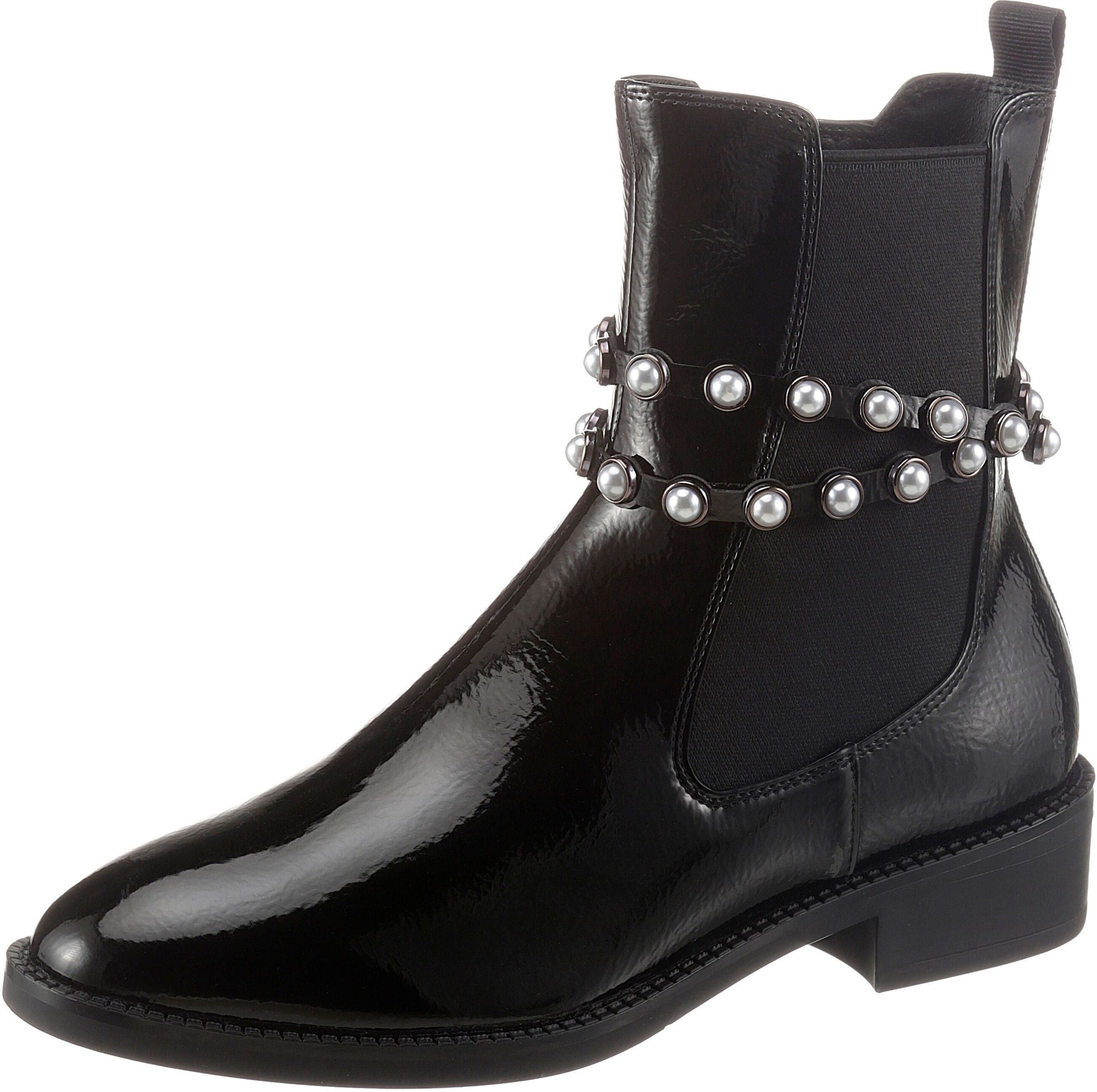 Tamaris Chelseaboots »FJELLA«, mit eleganten Zierriemchen schwarz  36 37 38 39 40 41 42