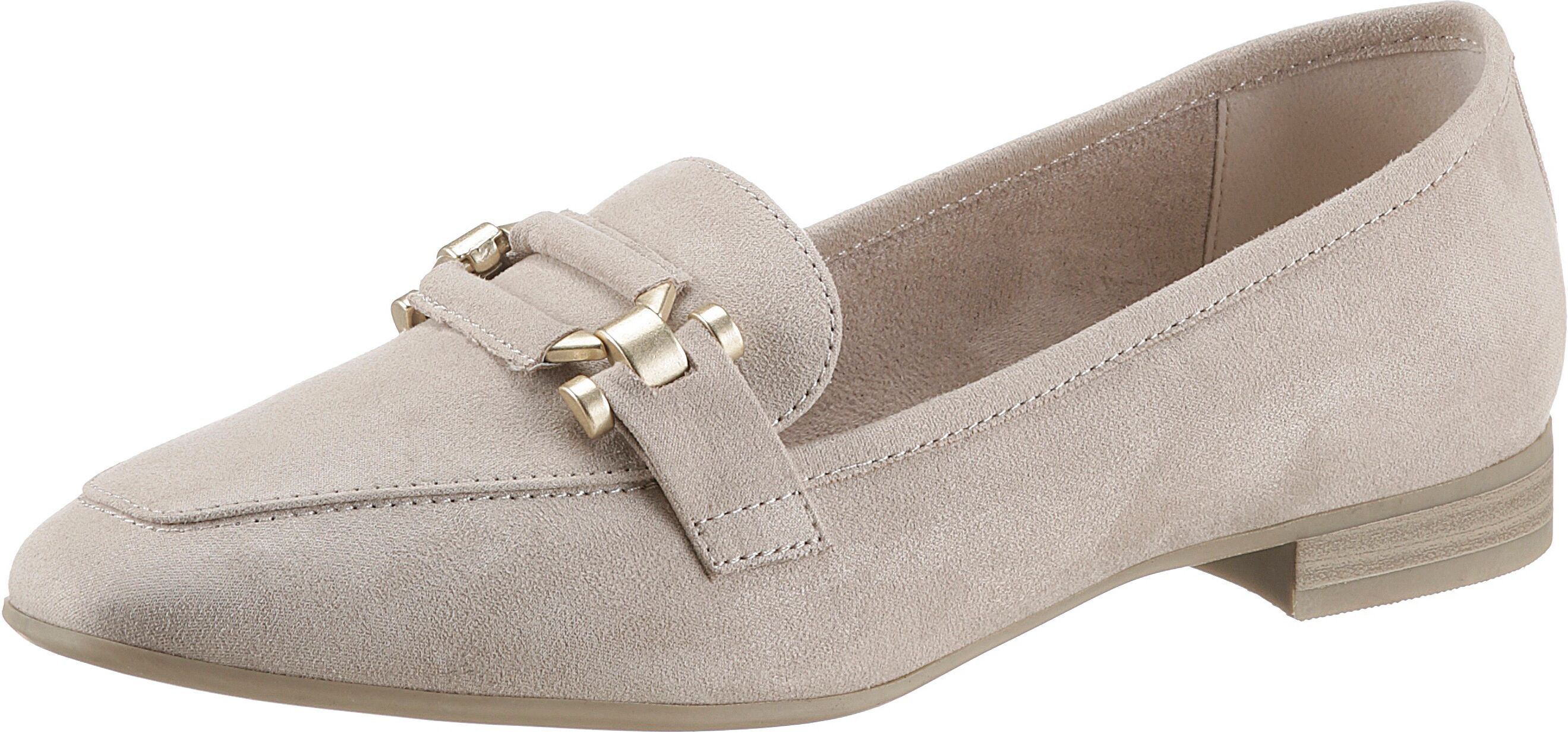 MARCO TOZZI Slipper, mit modischem Schmuckelement beige  36 37 38 39 40 41 42