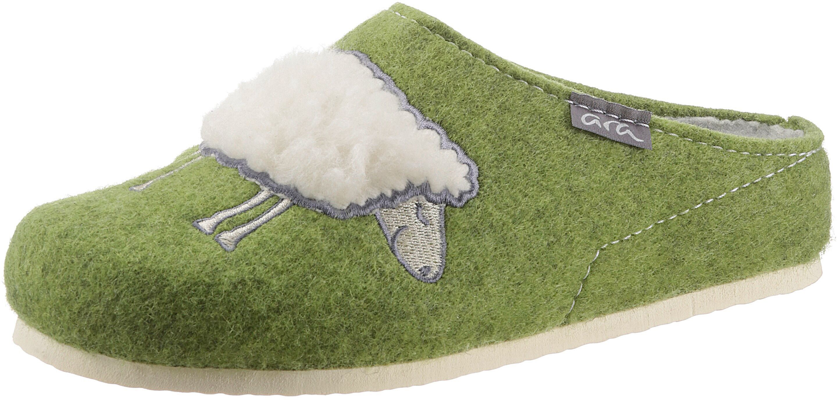 Ara Pantoffel »COSY-W«, mit schöner Stickerei grün  36 37 38 39 40 41 42