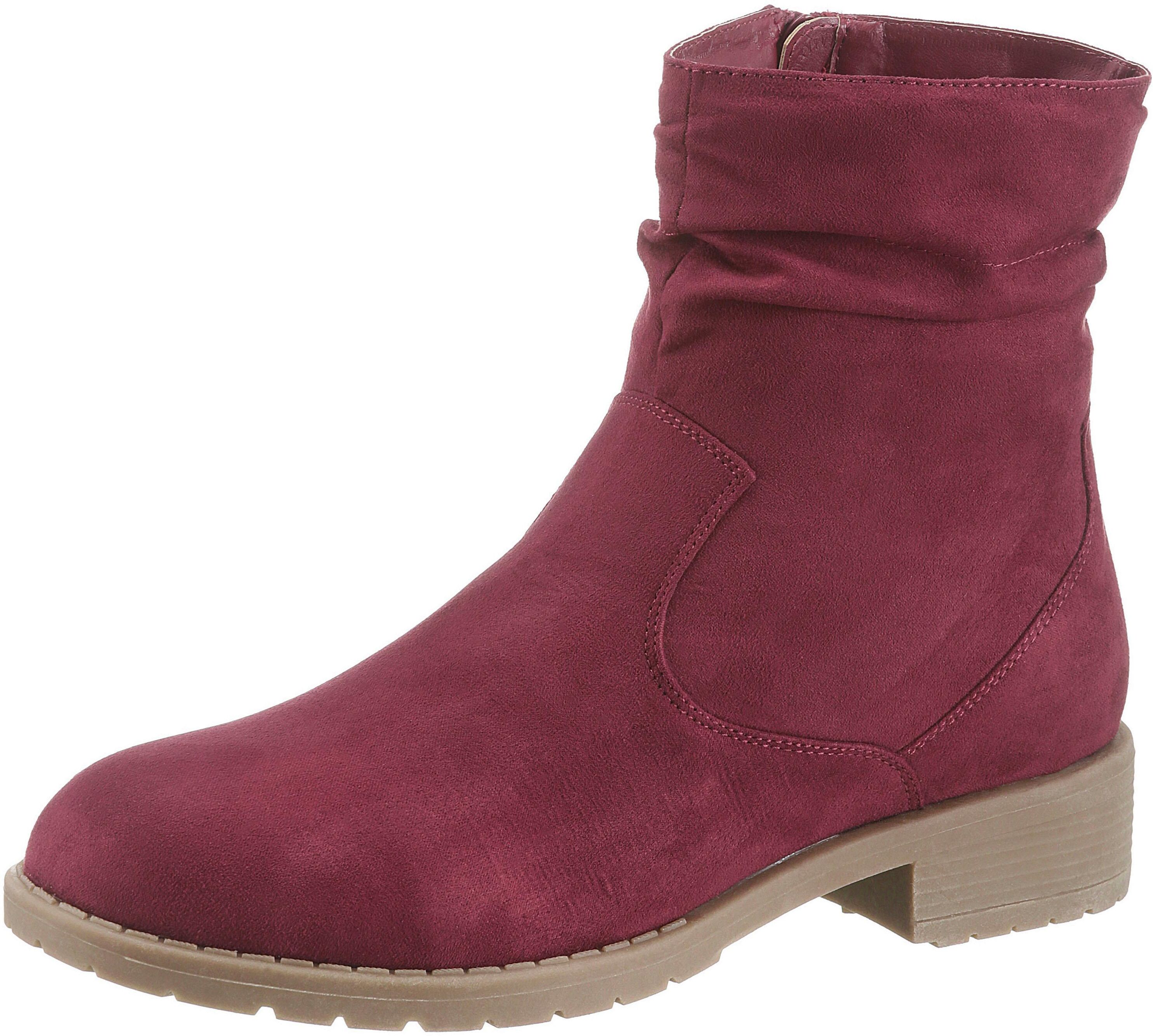 CITY WALK Winterstiefelette, im Casual-Look rot  36 37 38 39 40 41 42