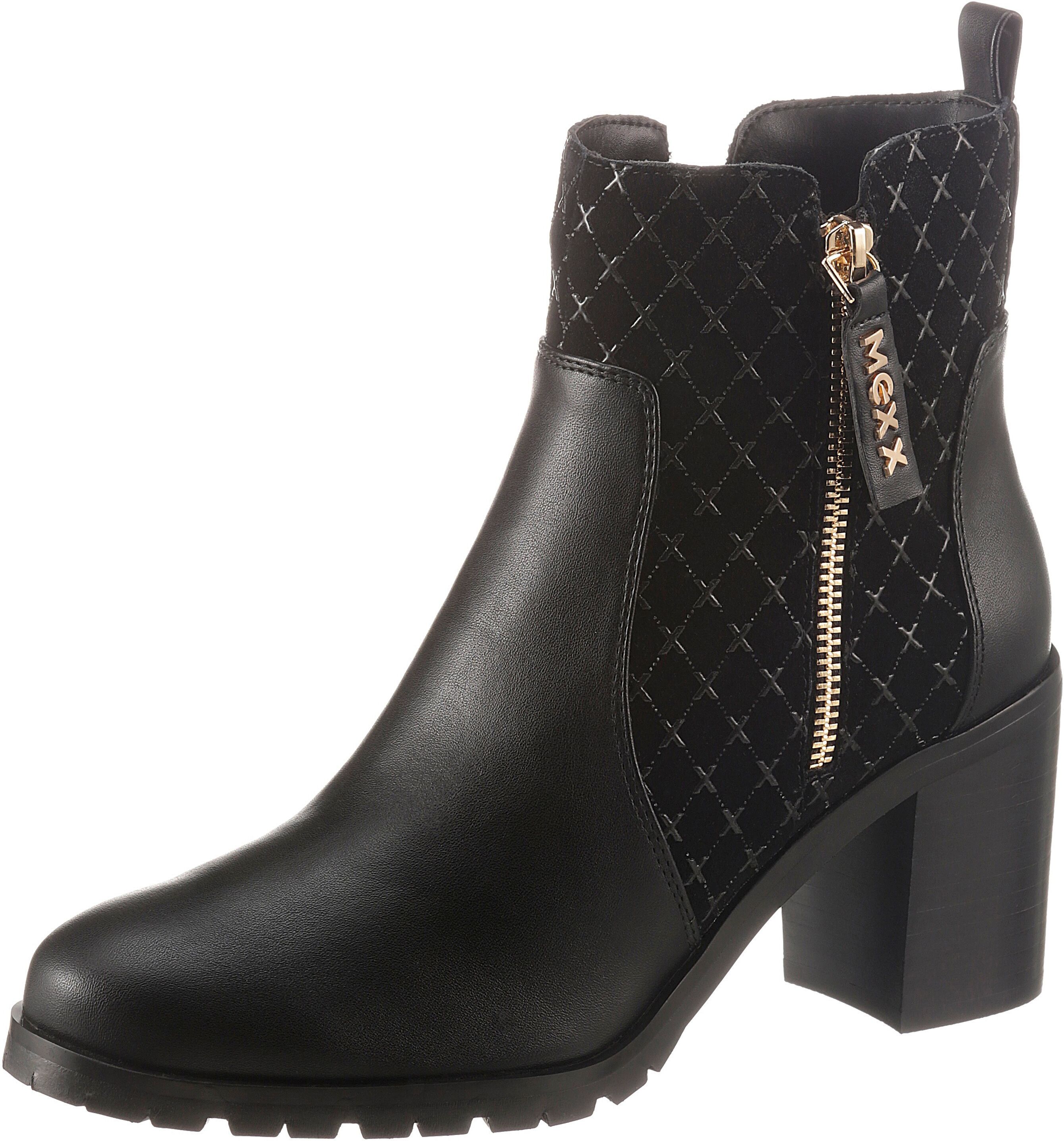 Mexx Stiefelette »FELIN«, mit goldfarbenen Details schwarz  36 37 38 39 40 41