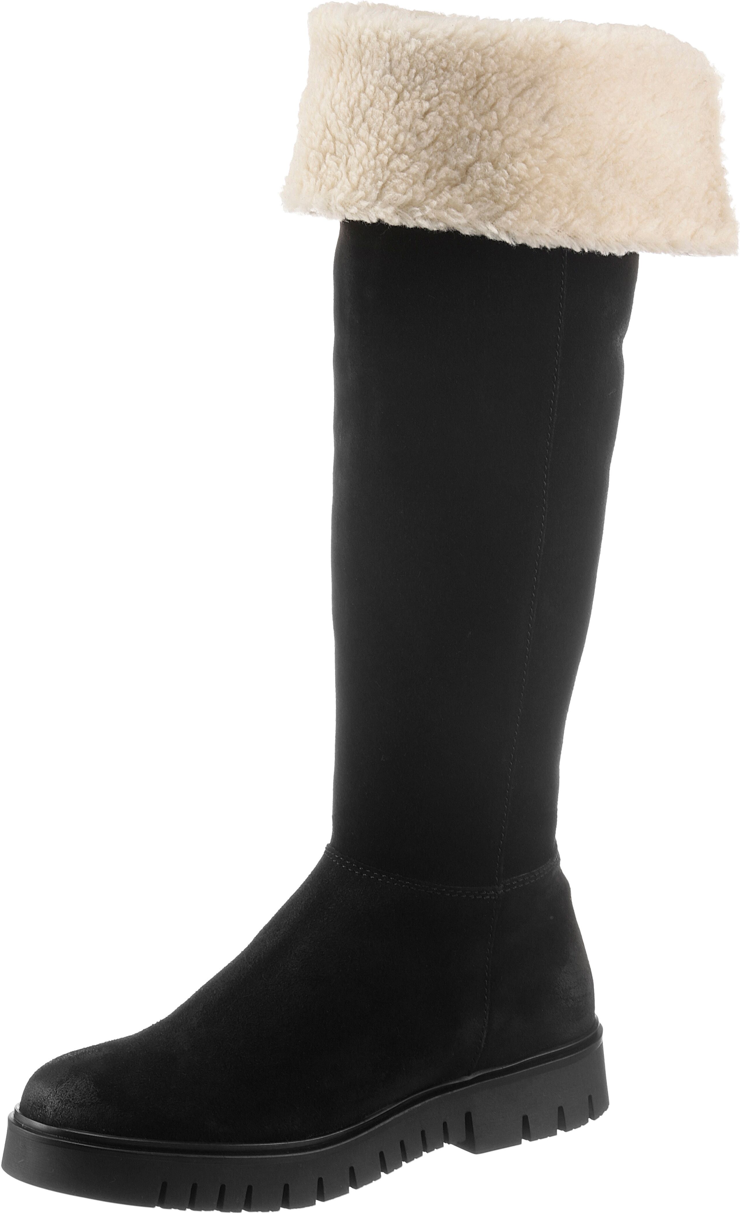 Tommy Jeans Winterstiefel »WARMLINED LONGBOOT«, mit umschlagbarem Kragen schwarz  36 37 38 39 40 41 42