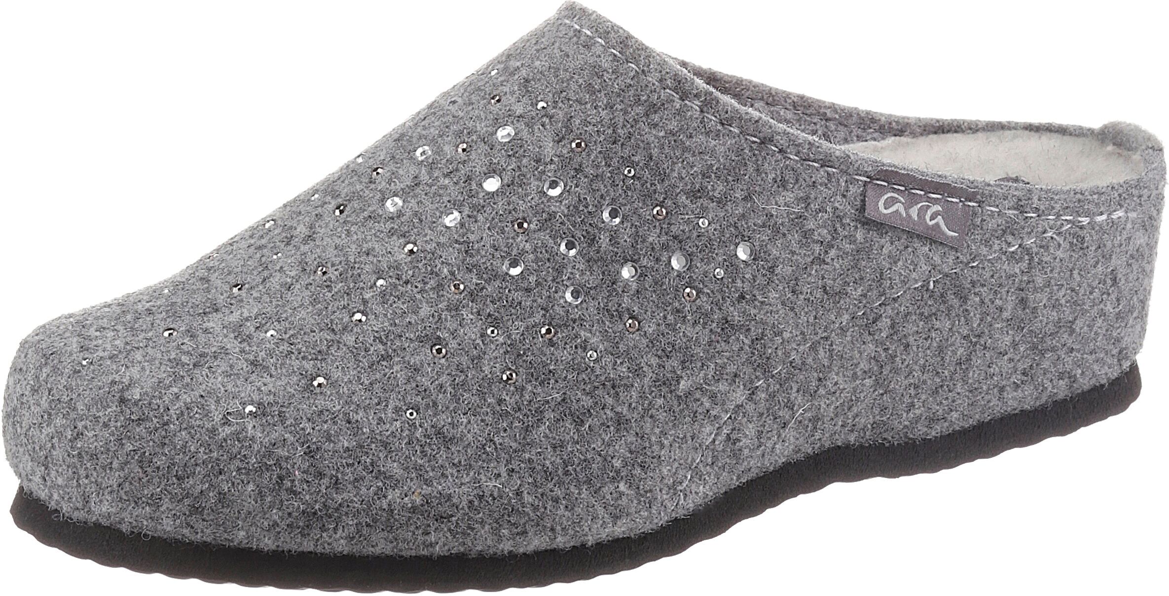 Ara Pantoffel »COSY«, mit Strass-Steinen grau  36 37 38 39 40 41 42