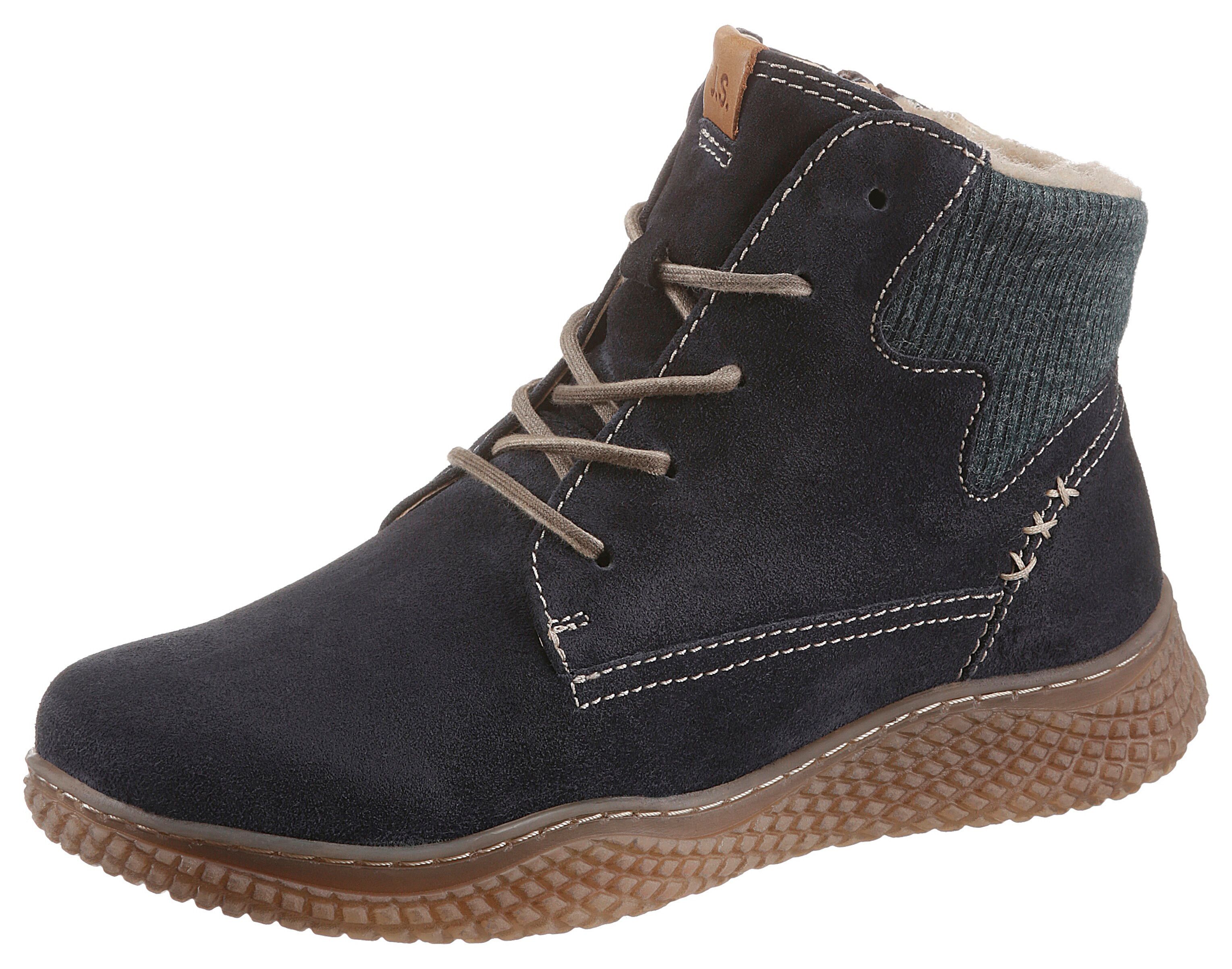 Josef Seibel Winterboots »AMELIE 09«, mit Strickkragen blau  36 37 38 39 40 41 42