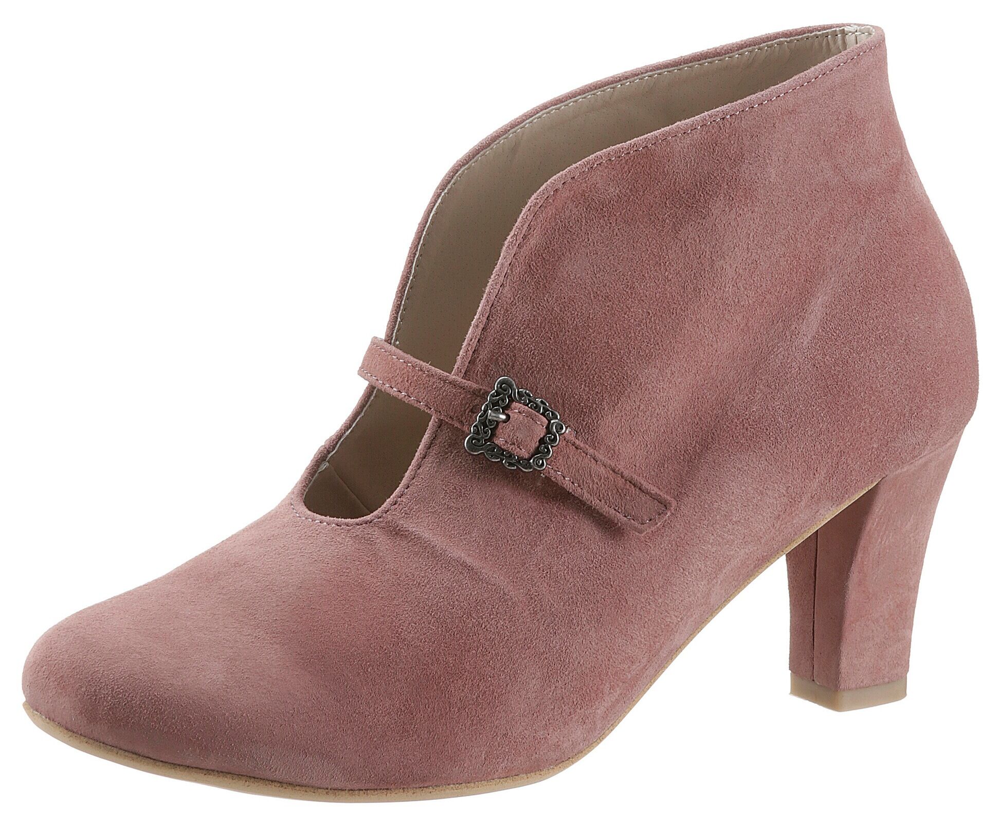 Hirschkogel Pumps, Damen, mit hohem Schaft, mit Riemchen und Schliesse rosa  36 37 38 39 40 41 42