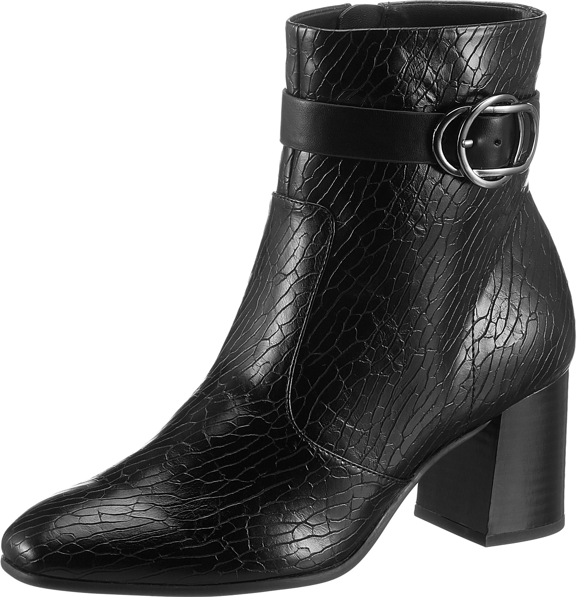 Tamaris Stiefelette »Solo«, im trendigen Kroko-Look schwarz  36 37 38 39 40 41 42