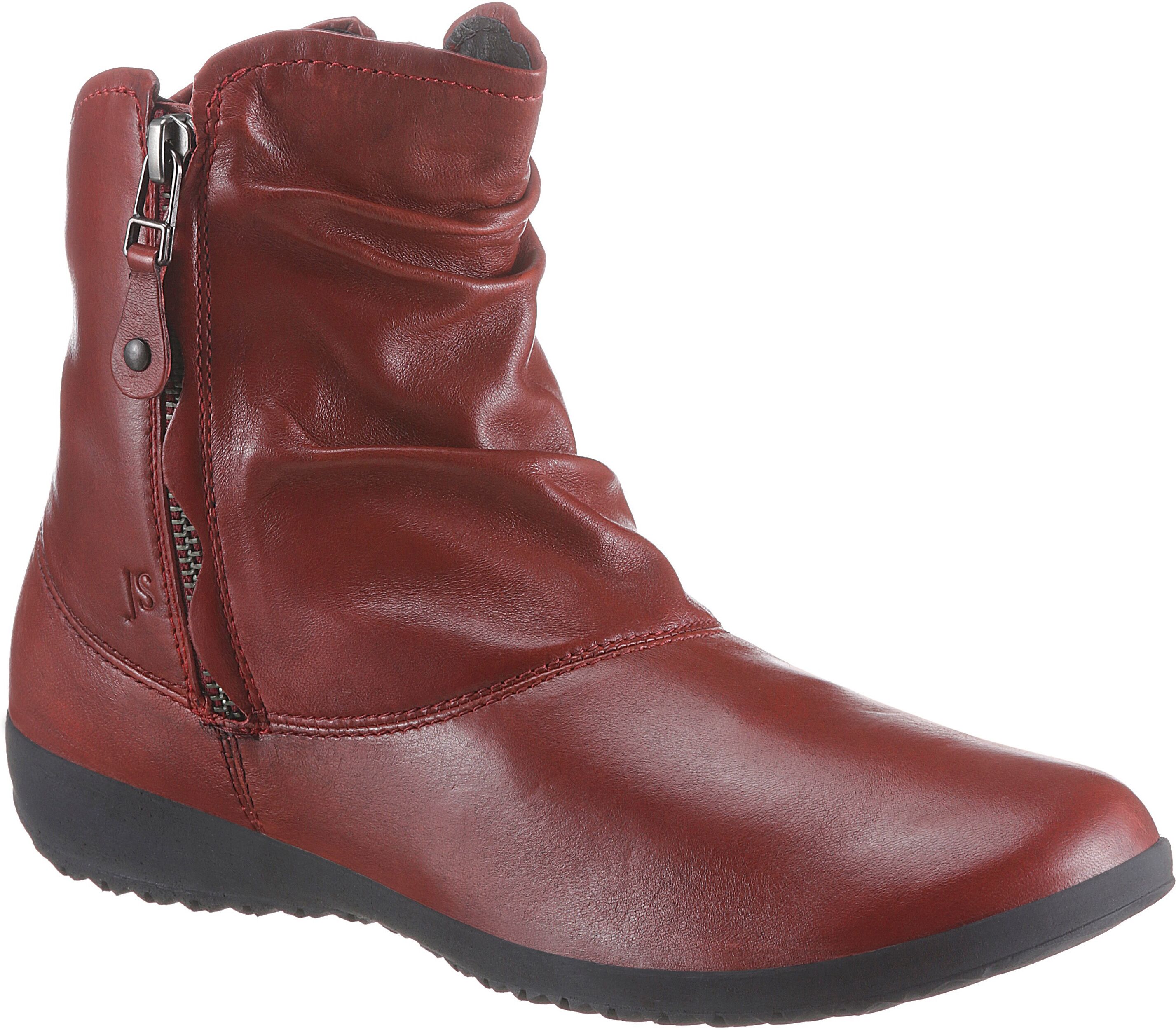 Josef Seibel Stiefelette »Naly 24«, mit zwei Reissverschlüssen rot  36 37 38 39 40 41 42 43 44 45