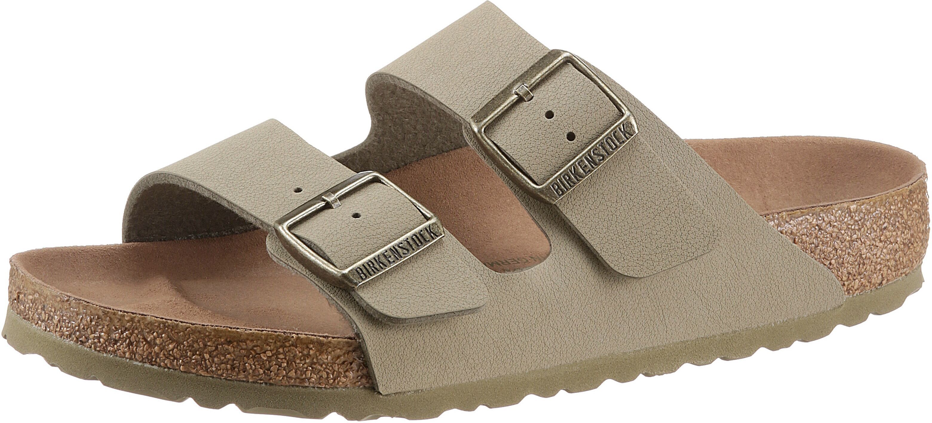 Birkenstock Pantolette »Ariona_earthy vegan«, in veganer Verarbeitung grün  35 36 37 38 39 40 41 42 43 44 45 46