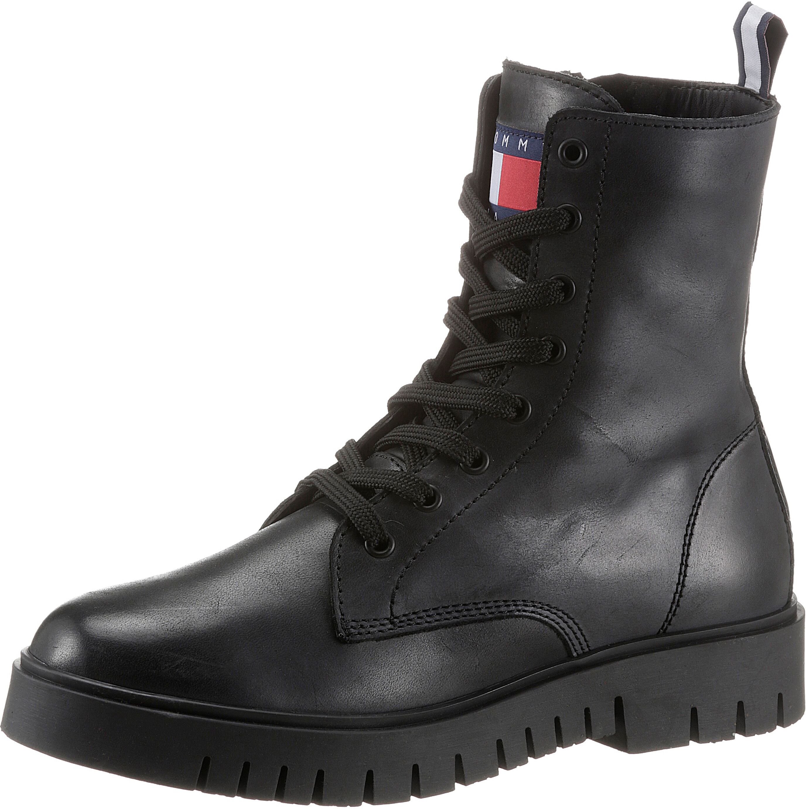 Tommy Jeans Schnürboots »TOMMY JEANS SUSTAINABLE LACE UP«, mit praktischem... schwarz  36 37 38 39 40 41 42