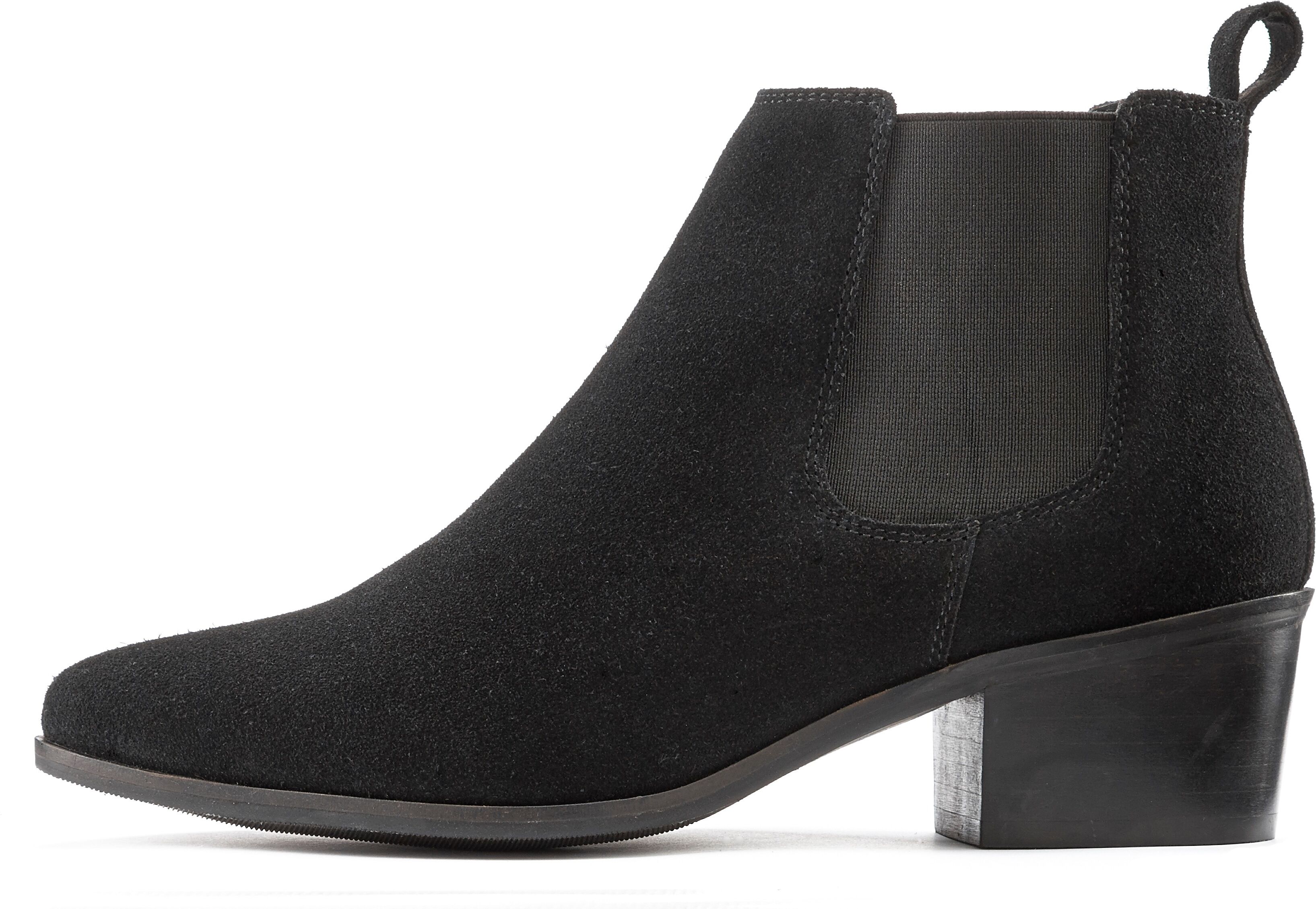 LASCANA Stiefelette, aus Veloursleder Chelsea Boots im modischen Cowboy-Look schwarz  36 37 38 39 40 41 42