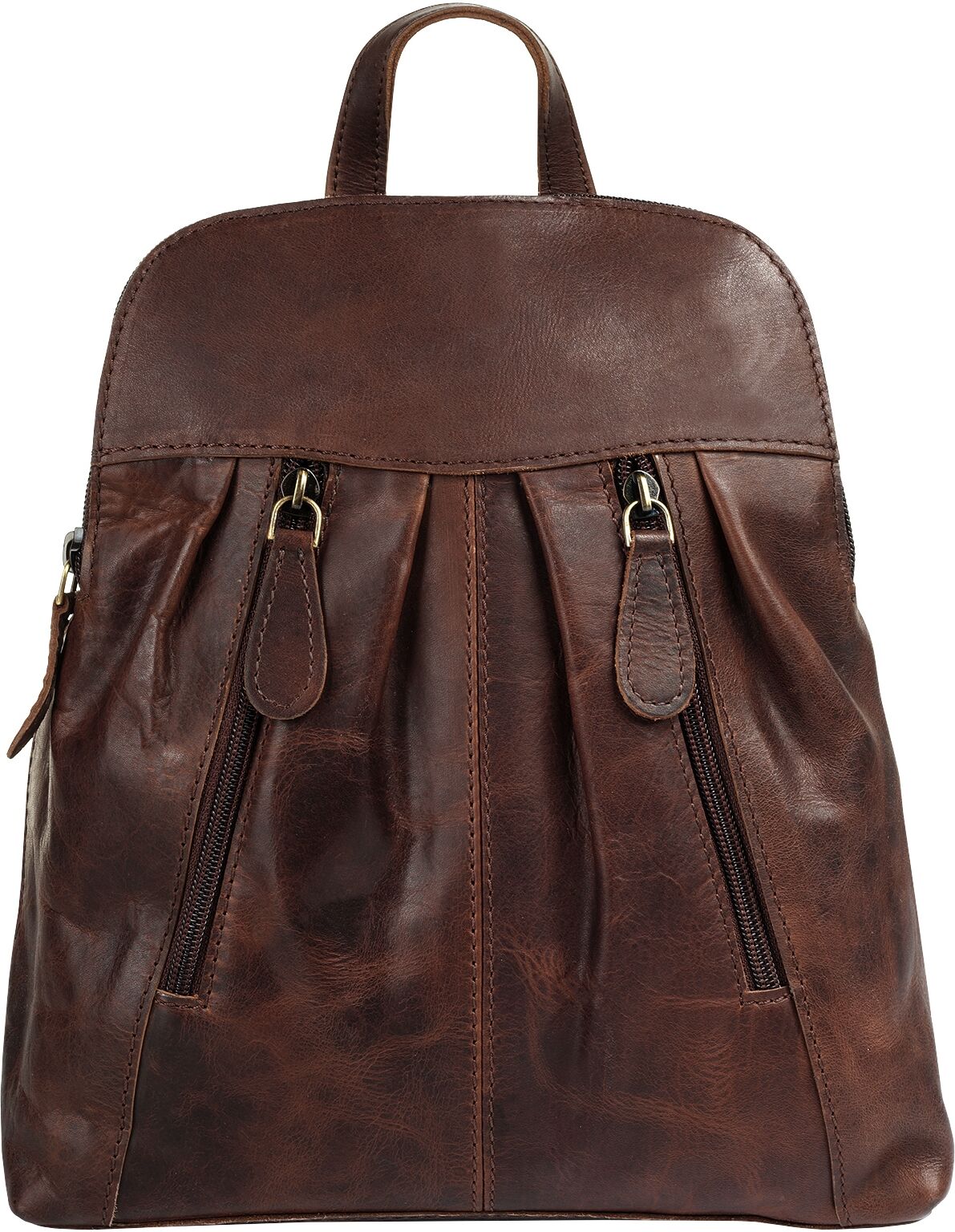 Cluty Cityrucksack, echt Leder braun  onesize