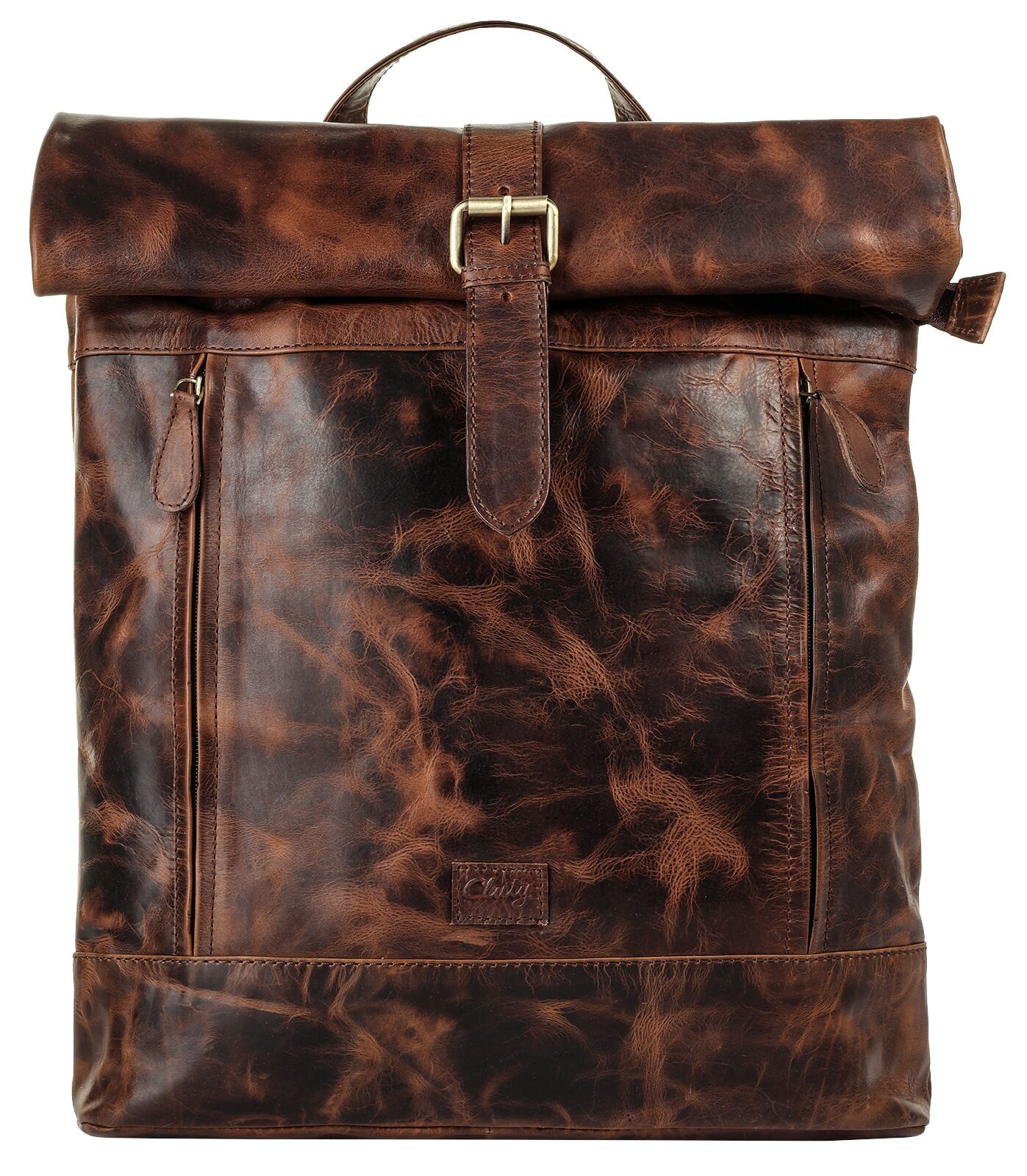 Cluty Cityrucksack, echt Leder braun  onesize