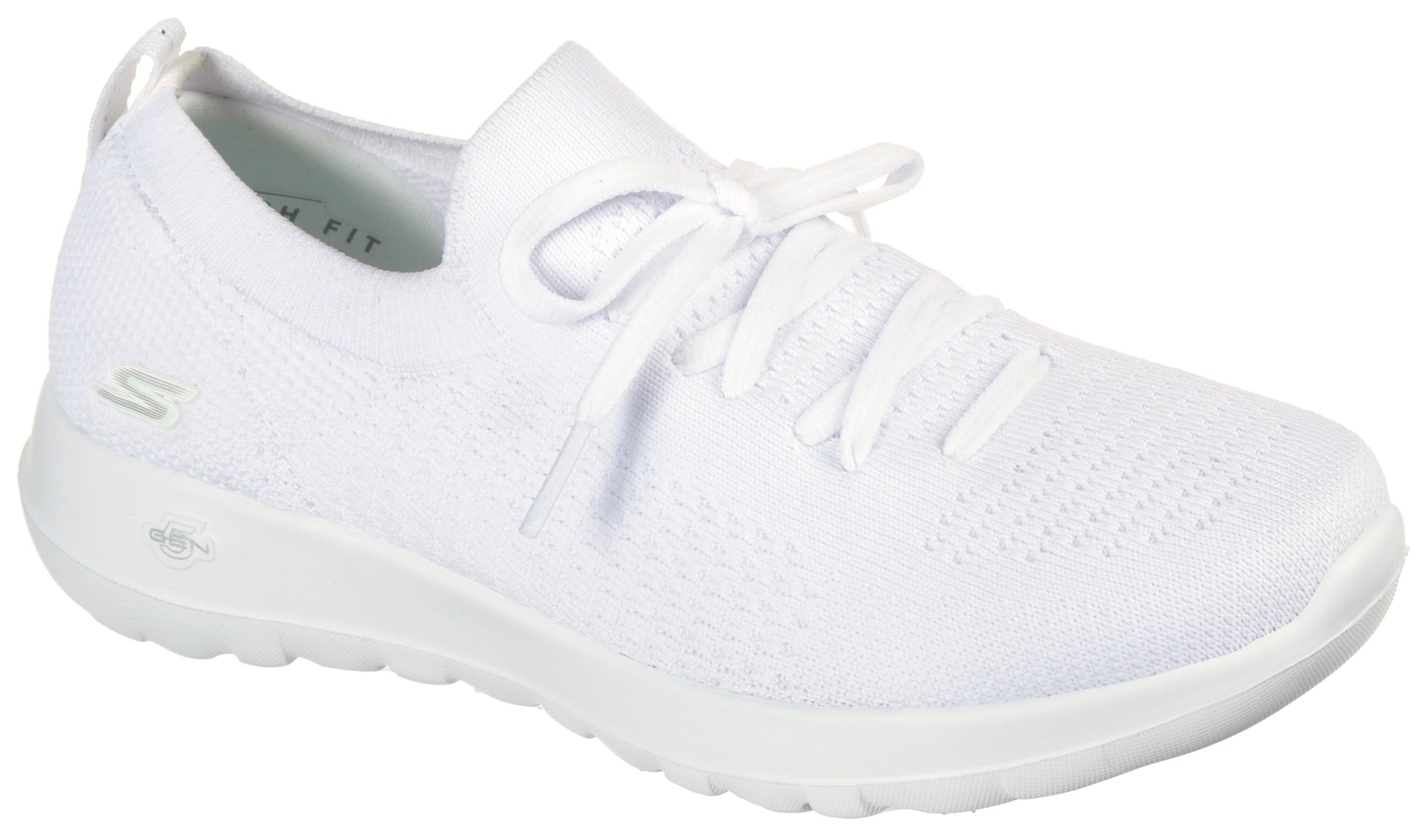 Skechers Slip-On Sneaker »GO WALK JOY«, mit aufgesetzter Schnürung weiss Größe 35 36 37 38 39 40 41