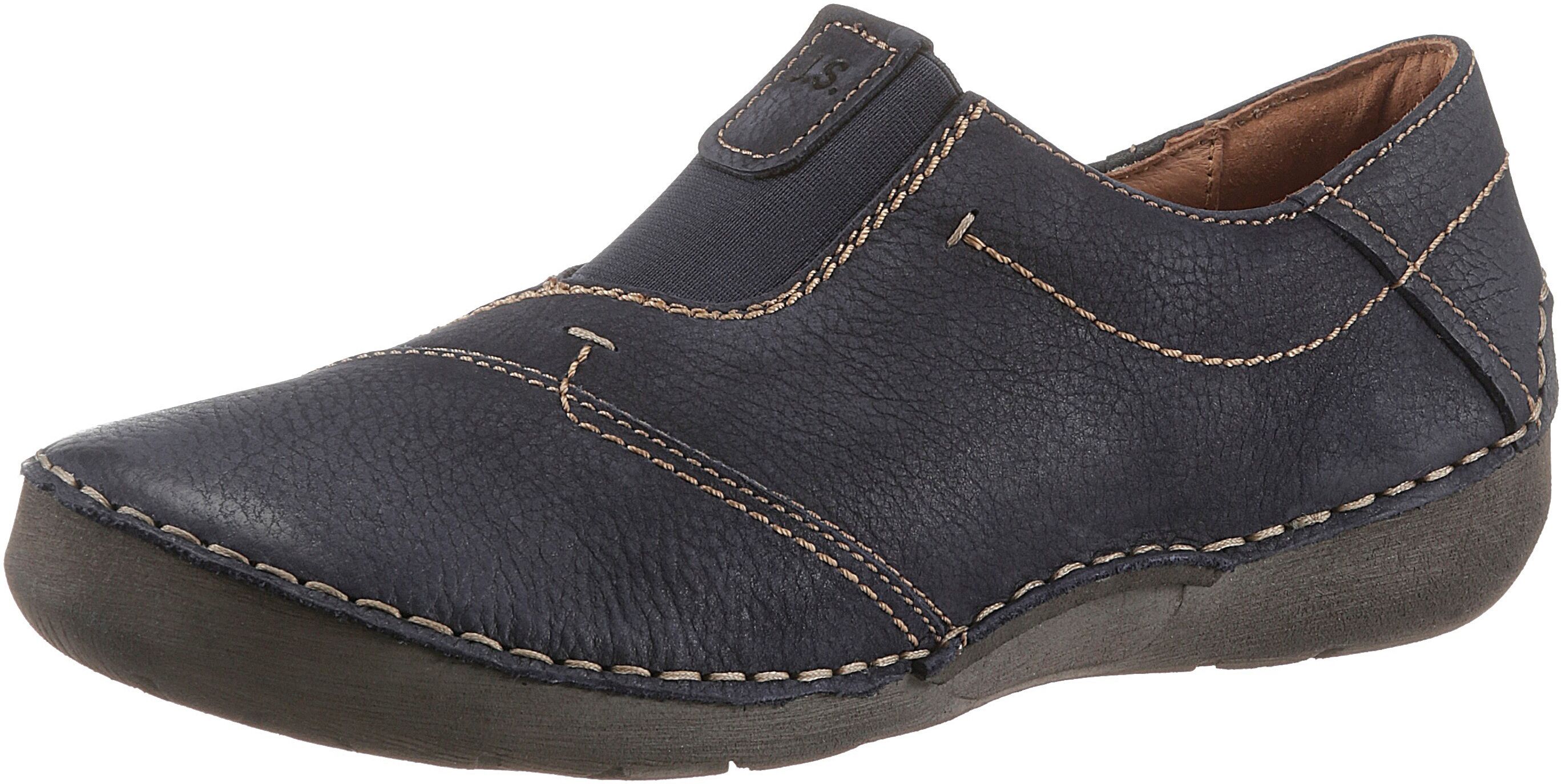 Josef Seibel Slipper »FERGEY 83«, mit Stretcheinsatz blau Größe 35 36 37 38 39 40 41 42 43