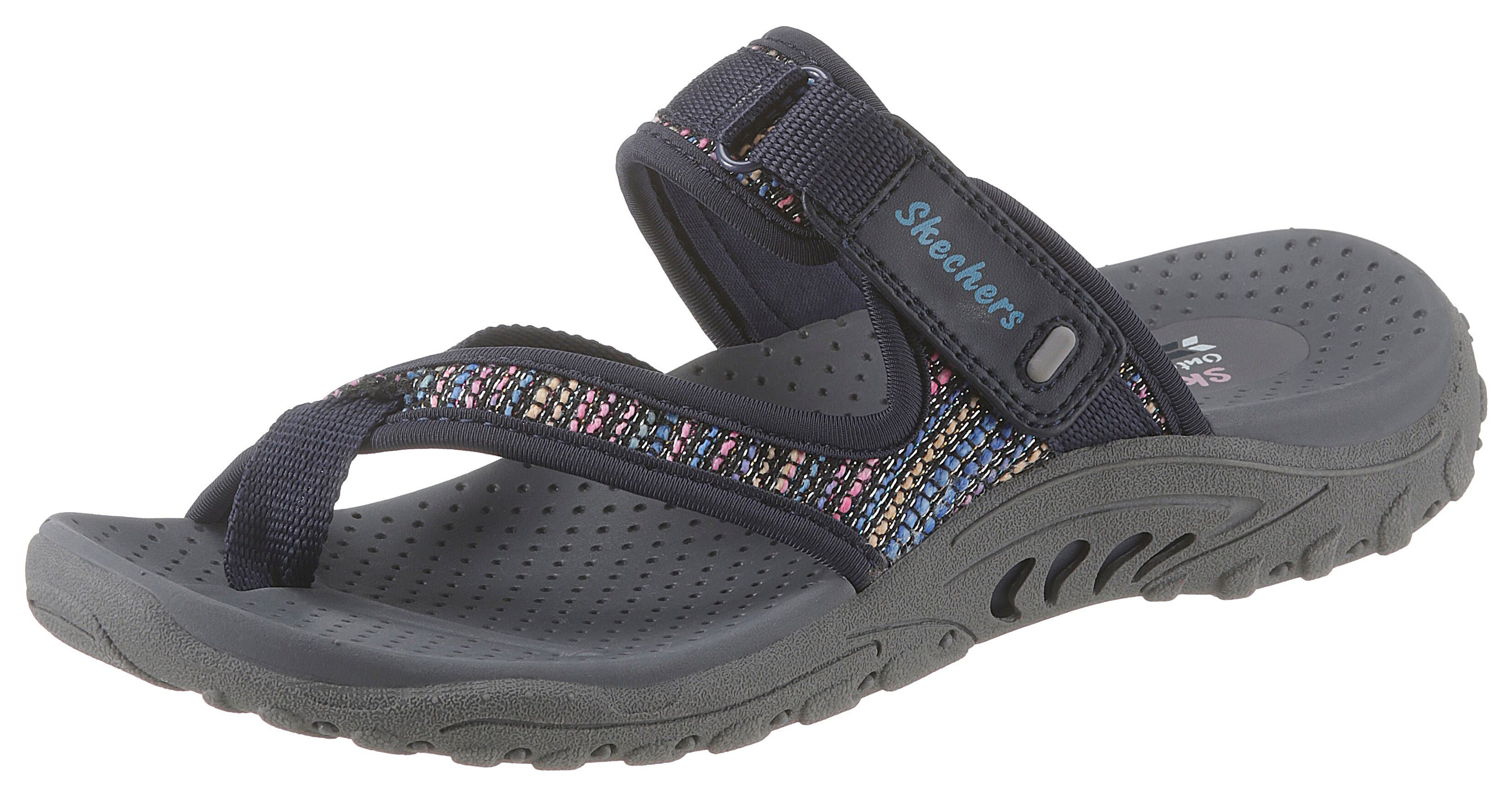 Skechers Zehentrenner »Reggae - Stockholm«, mit weichem Zehensteg bunt Größe 35 36 37 38 39 40 41