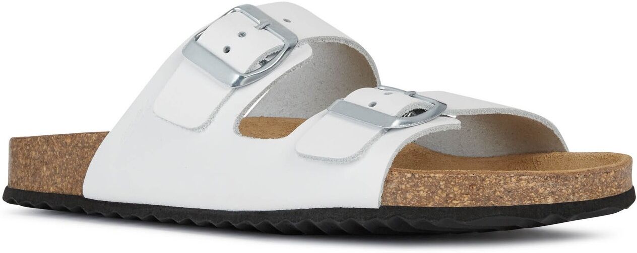 Geox Pantolette »D BRIONA«, mit verstellbaren Schnallen weiss Größe 35 36 37 38 39 40 41