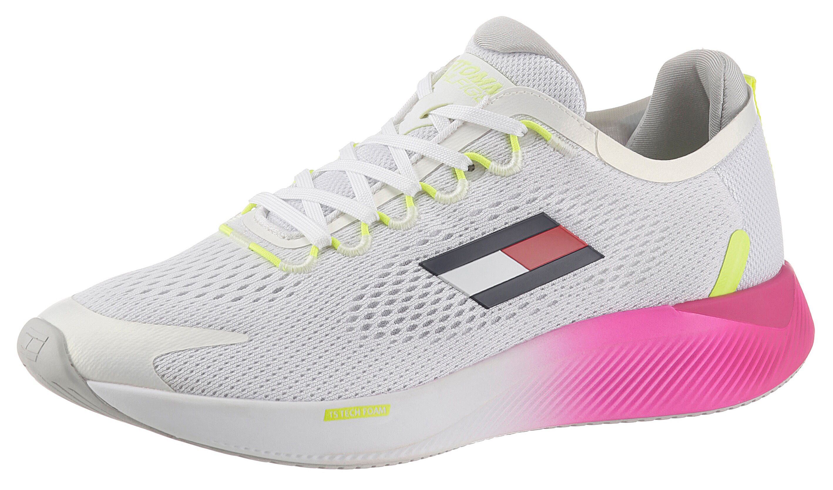 Tommy Hilfiger Sport Keilsneaker »TS ELITE RACER WOMEN 1«, mit farbigen... Floral Pink Größe 3,5 (36) 3 4,5 (37) 4 5 (38) 5,5 6 (39) 6,5 7 (41) 7,5 8 (42)