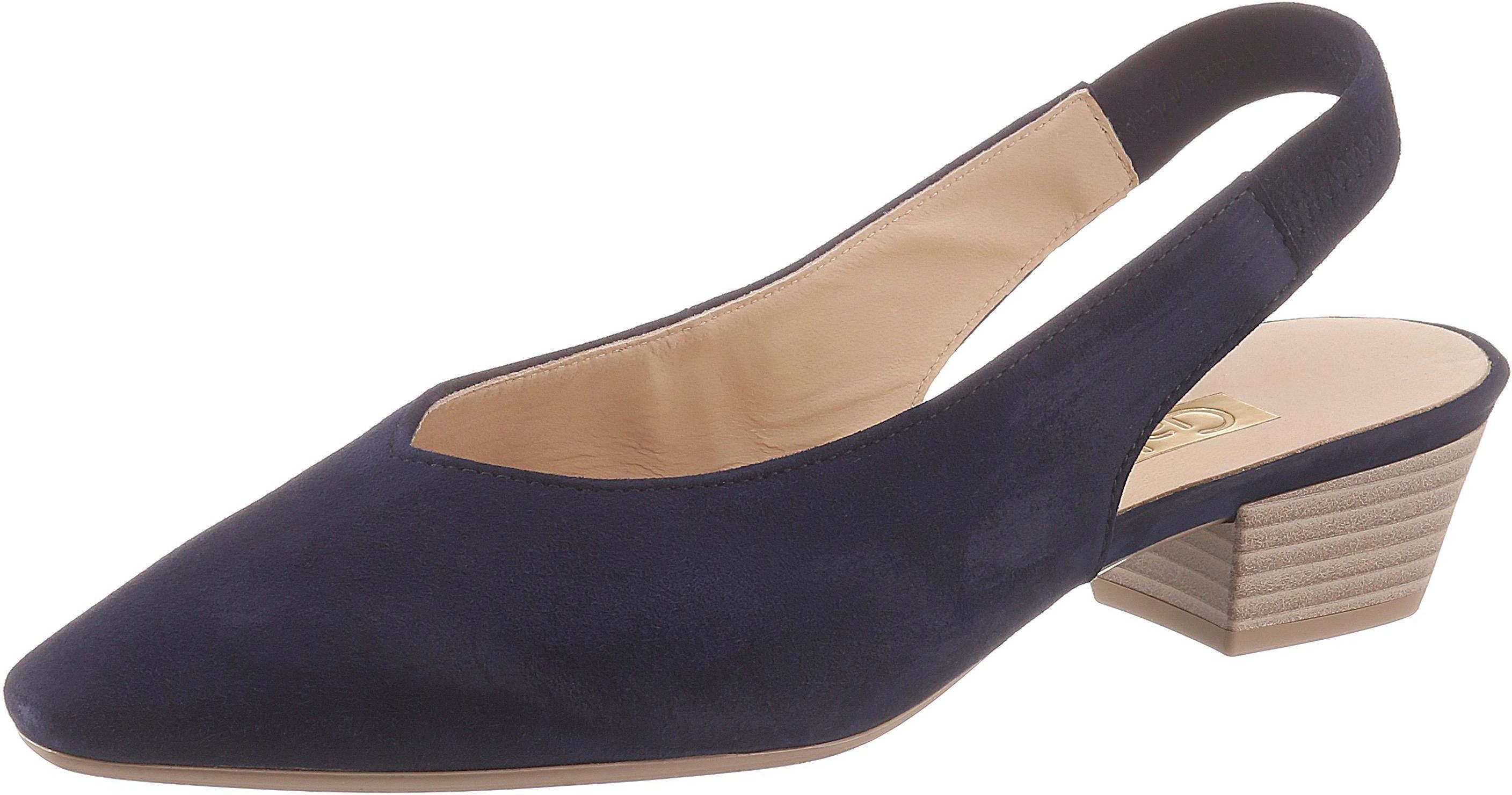 Gabor Slingpumps, mit Gummizug an der Ferse blau Größe 35 36 37 38 38,5 39 40 41 42 43 44