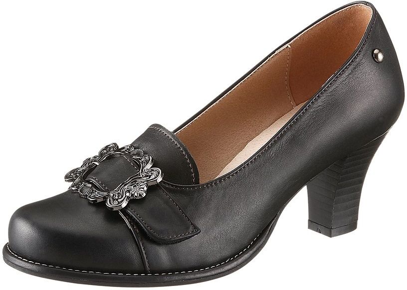 Andrea Conti Pumps, Damen, mit Schnalle schwarz Größe 36 37 38 39 40 41 42