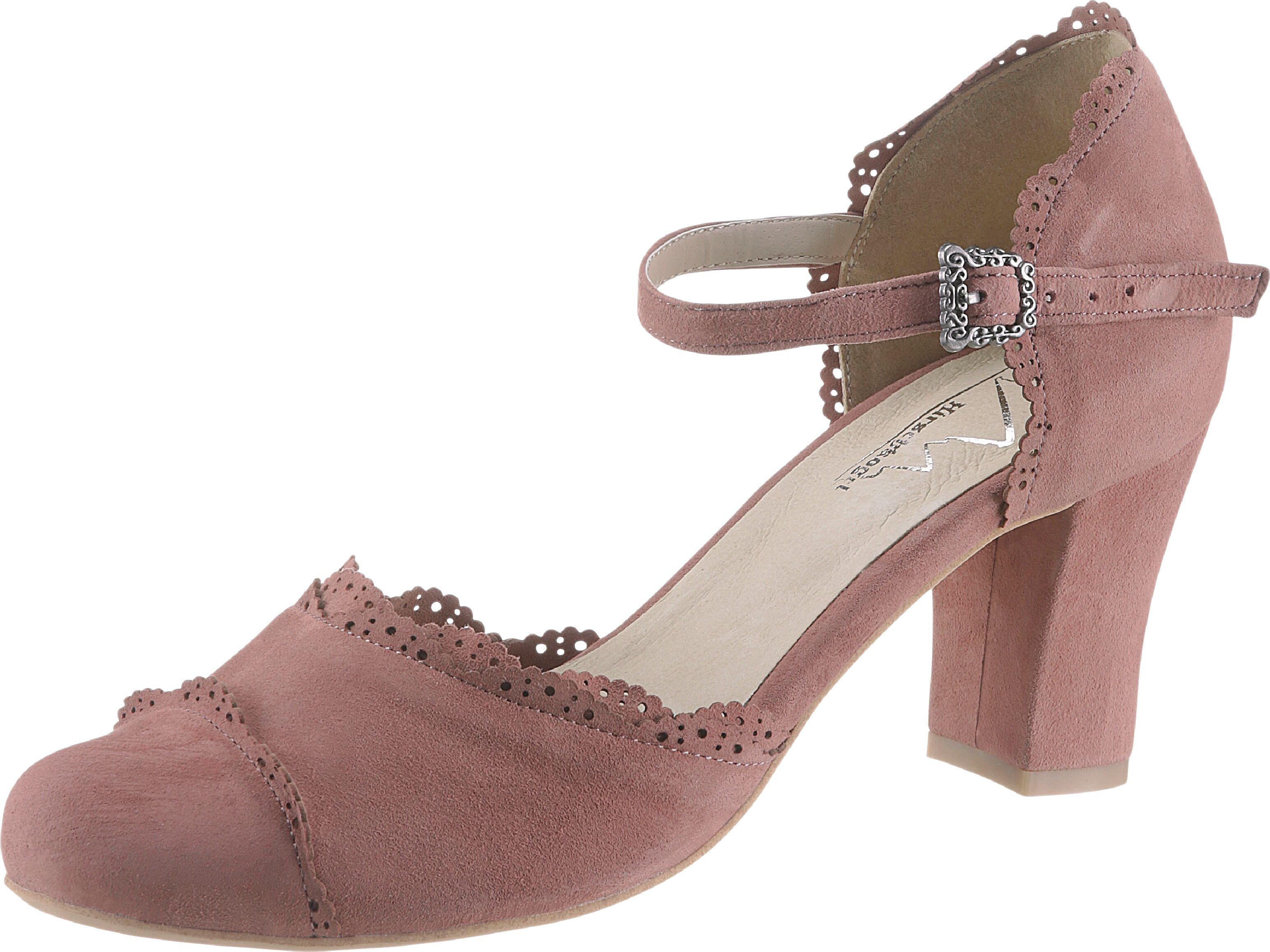 Hirschkogel Pumps, Damen, mit Knöchelriemchen rosa Größe 36 37 38 39 40 41 42